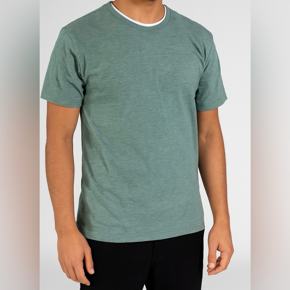 Denim & Flower Green Short Sleeve Tee